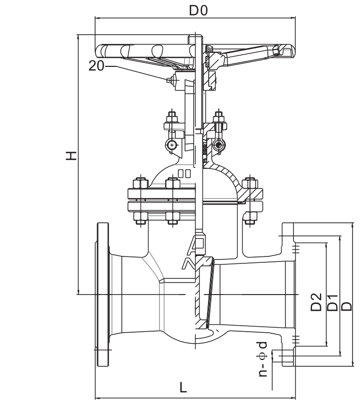 9196供水系統鑄鋼閘閥Z41H-16C